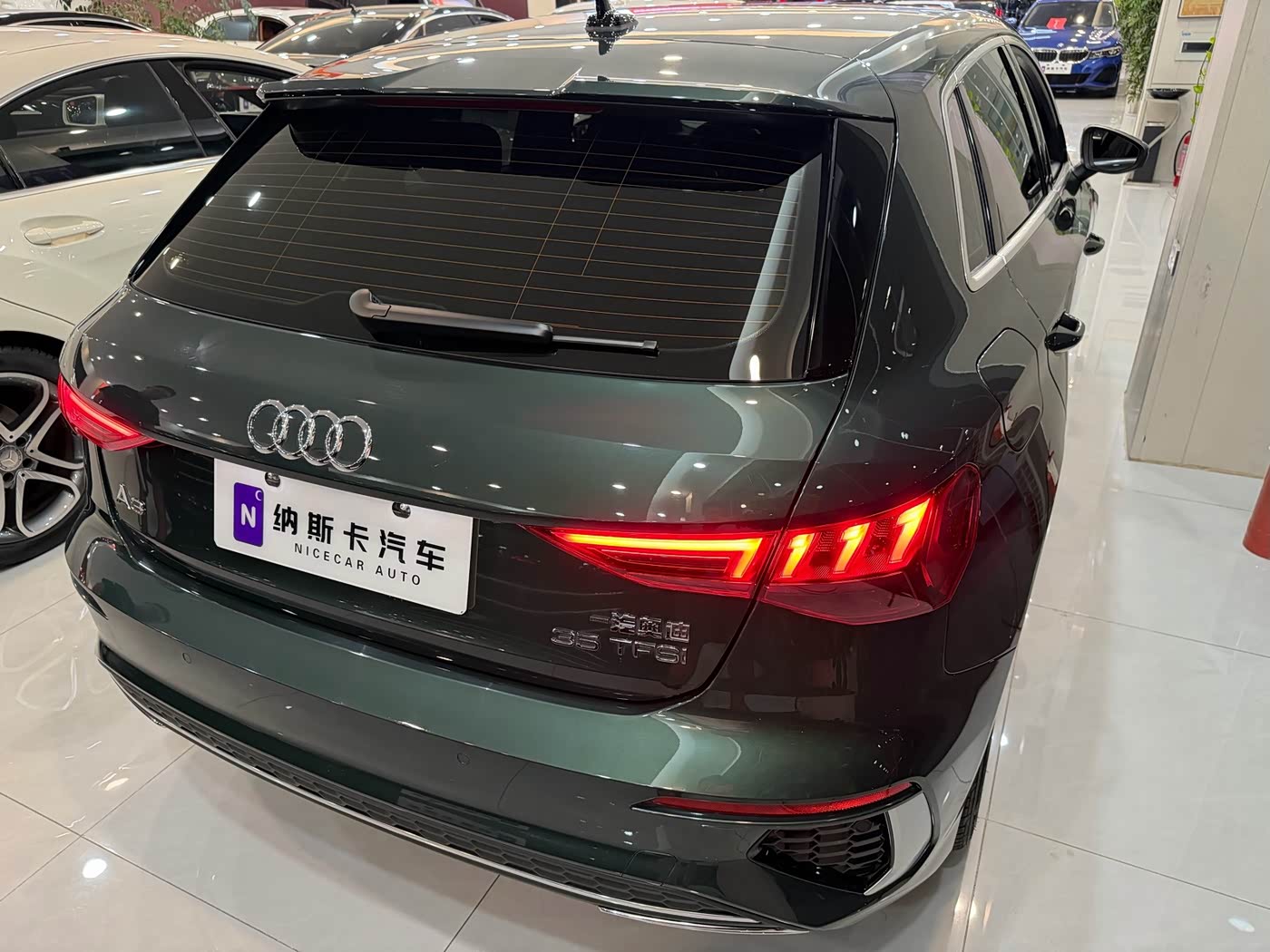 Audi A3 1.4 л 2022 г. Зелёный, пробег 46700 км