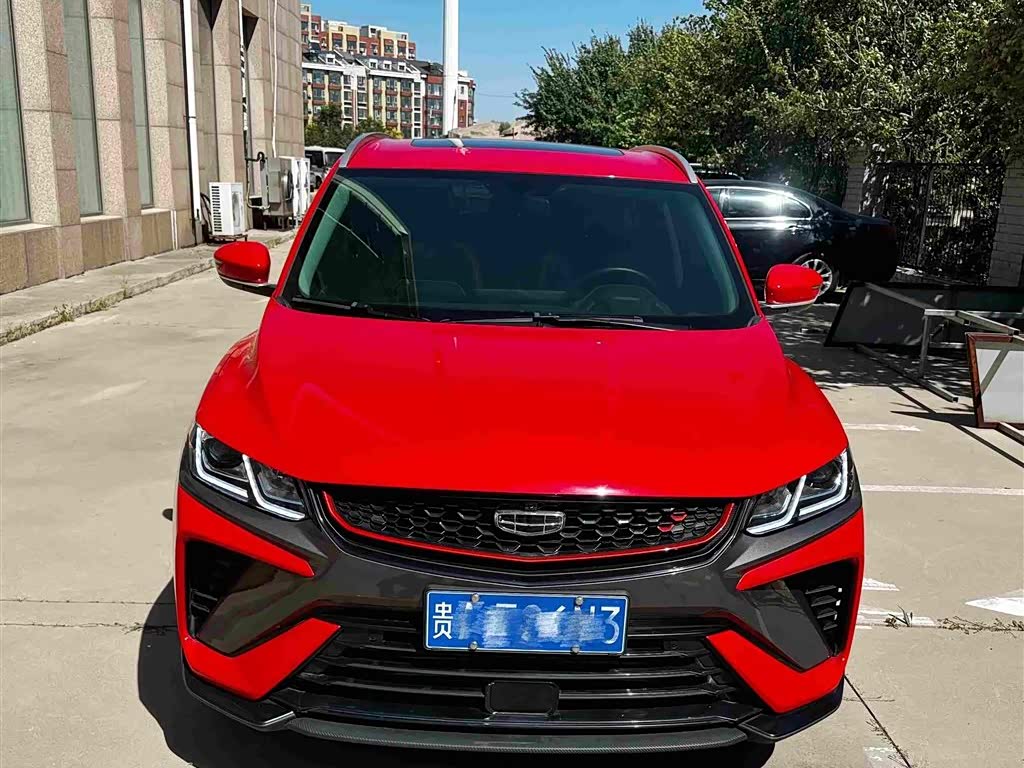 Geely Binyue 1.4 л 2022 г. красный/фиолетовый, пробег 17000 км