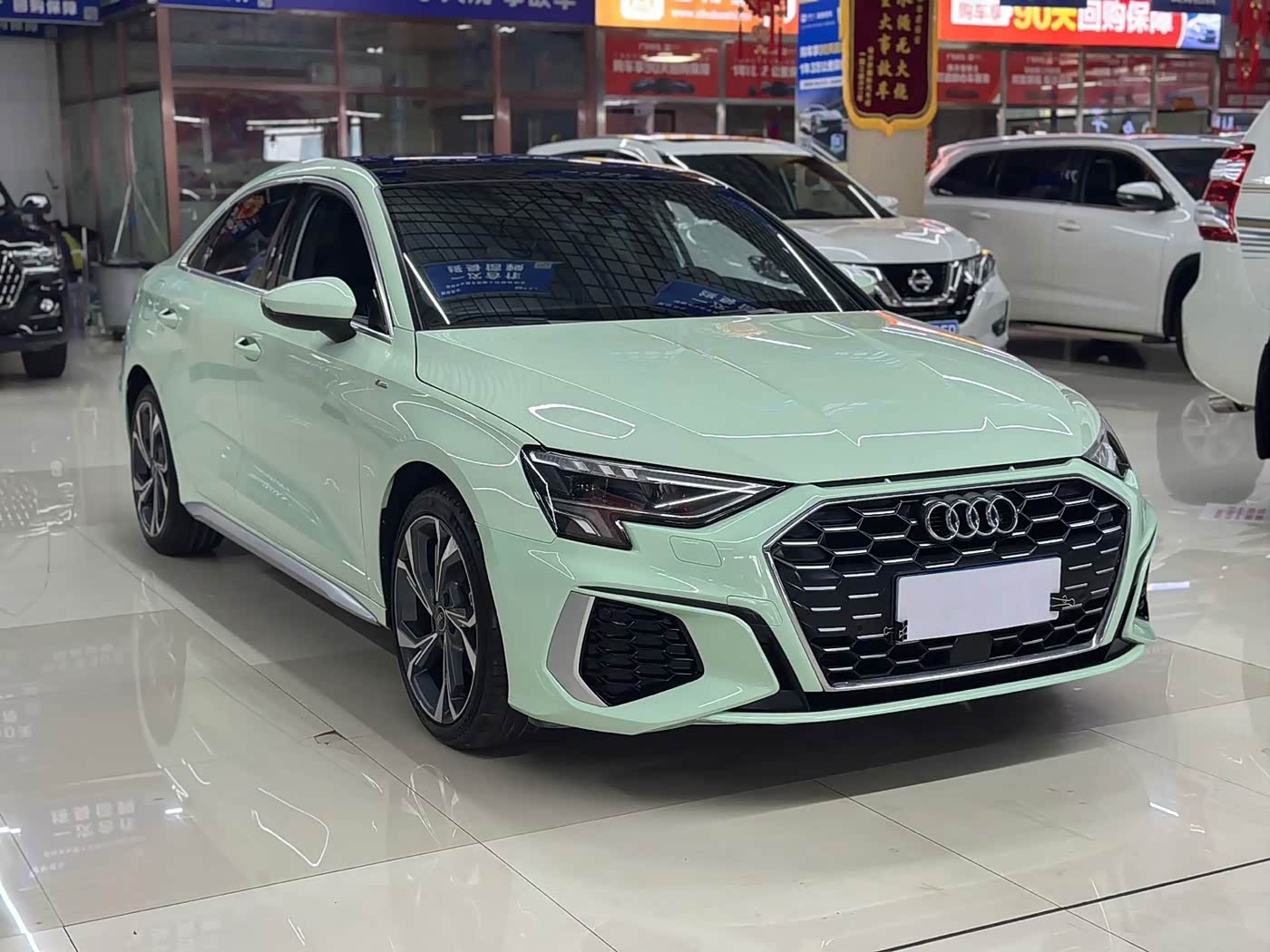 Audi A3 1.4 л 2023 г. Зелёный, пробег 41800 км