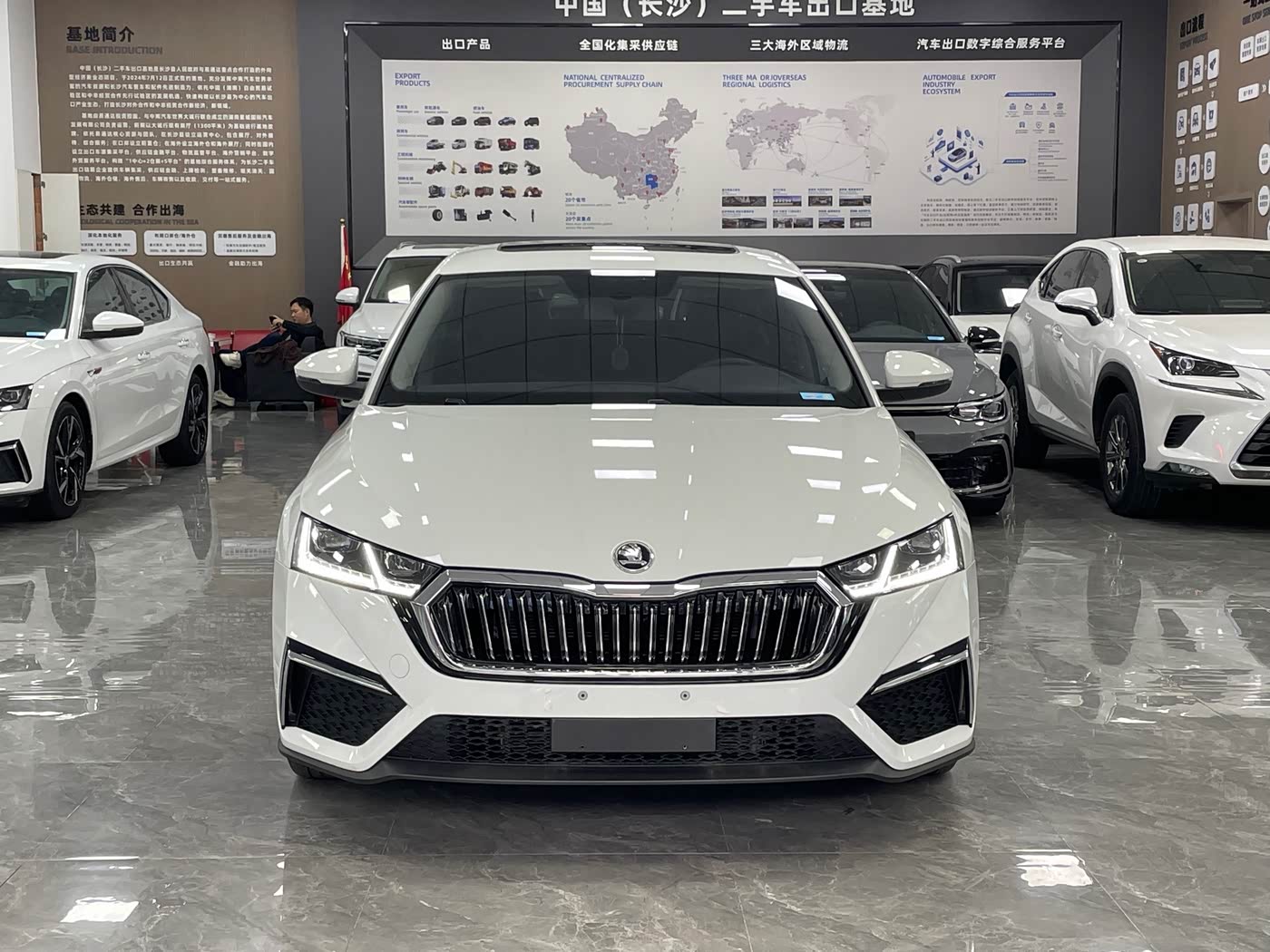 Skoda Octavia 1.4 л 2023 г. Белый, пробег 13000 км