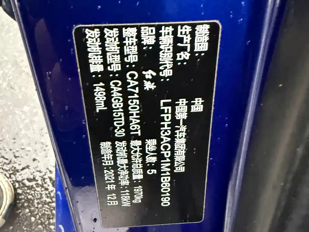 Hongqi Hongqi H5 - фото 16