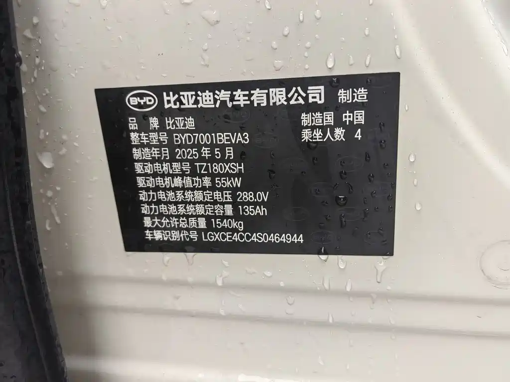 BYD Seagull 2025 405km Flying