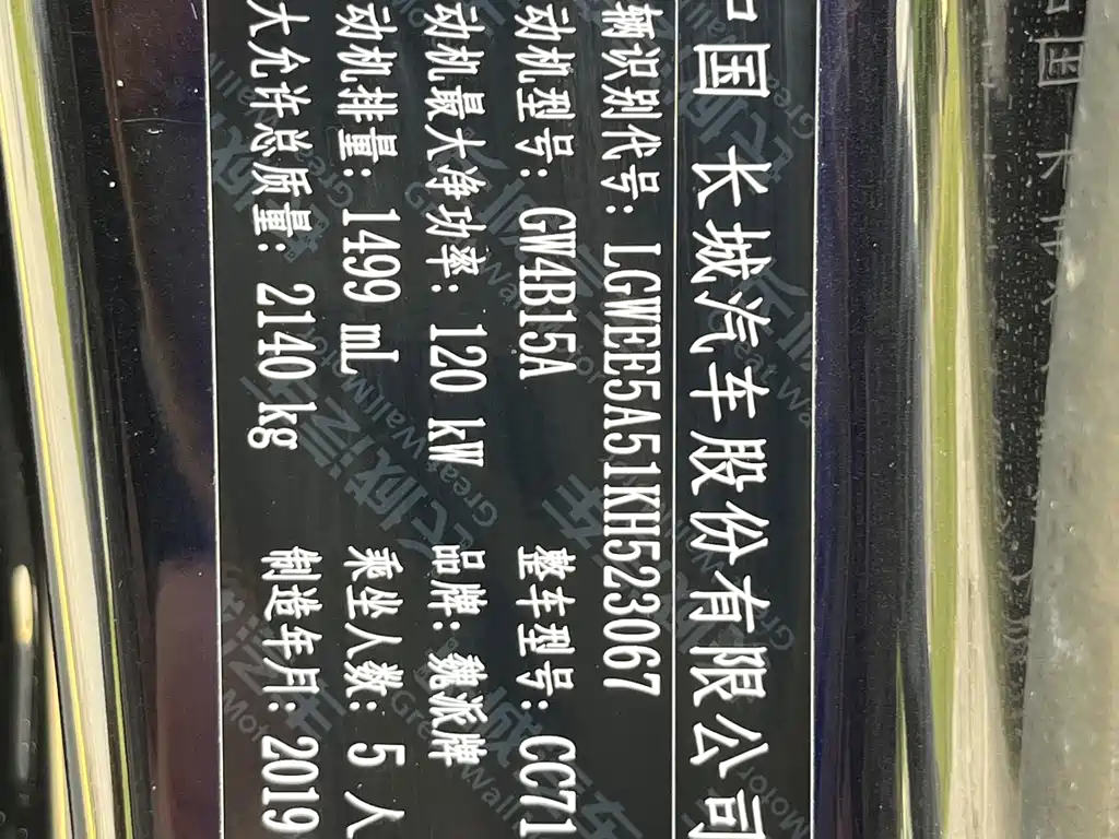 WEI PAI WEI BRAND VV5