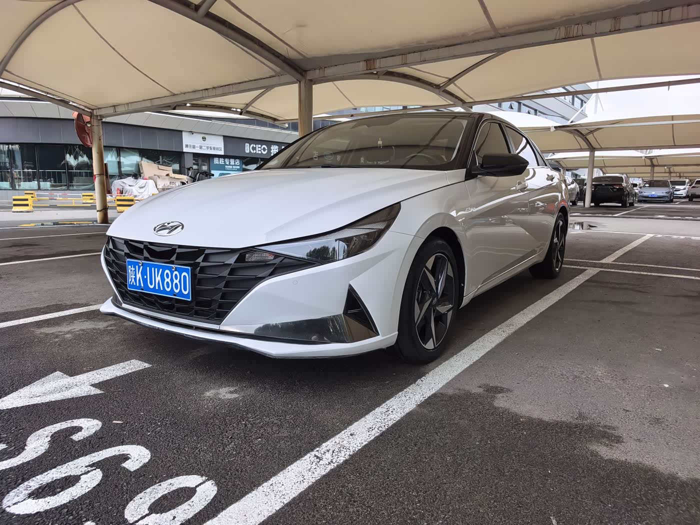 Hyundai Elantra 1.5 л 2023 г. Белый, пробег 22000 км