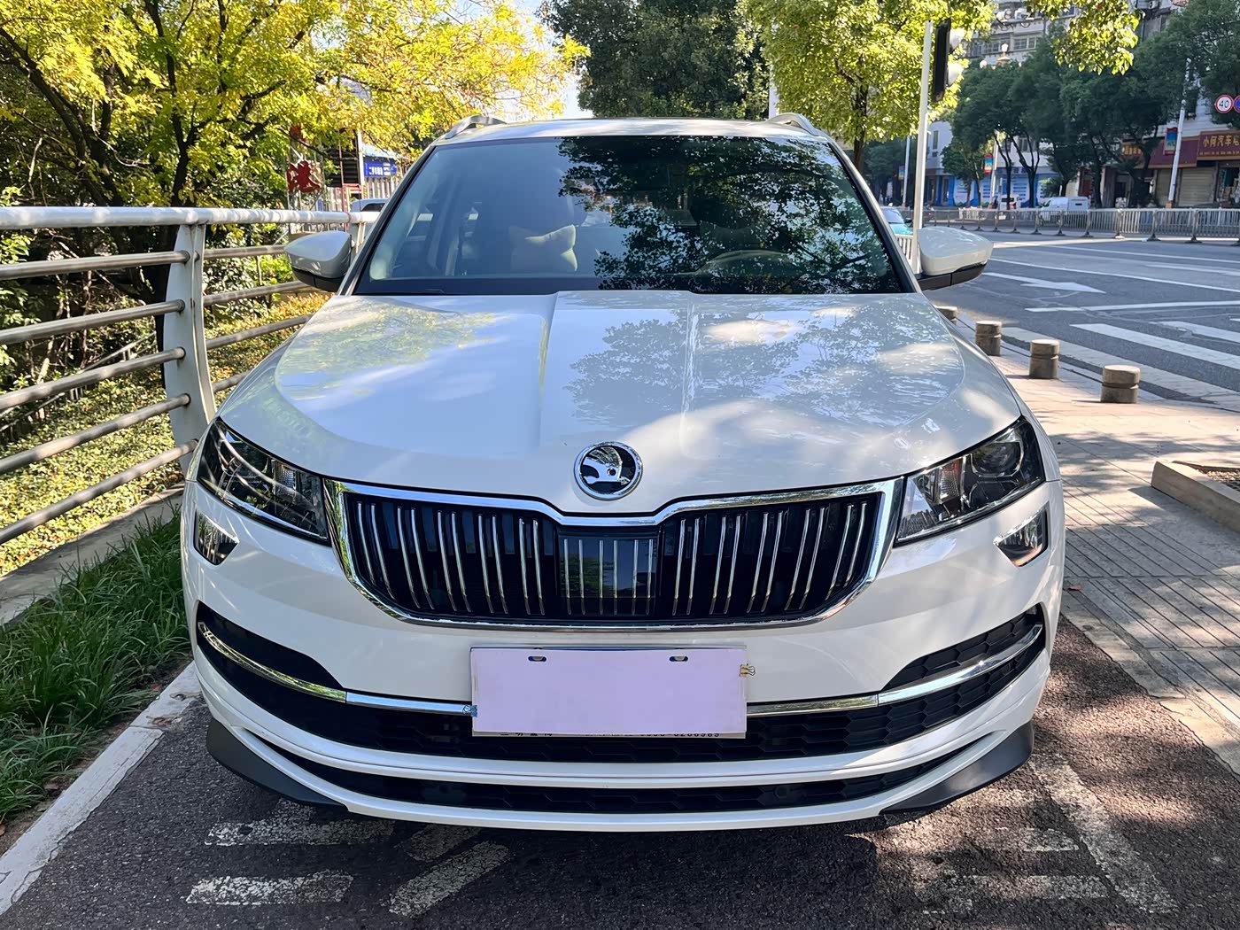 Skoda Karoq 1.4 л 2022 г. Белый, пробег 43000 км