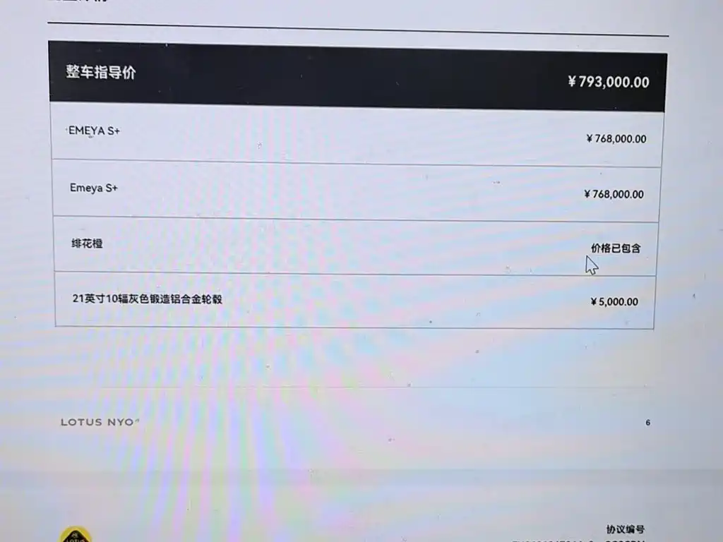 LOTUS SPORTS CAR EMEYA FLOWERS