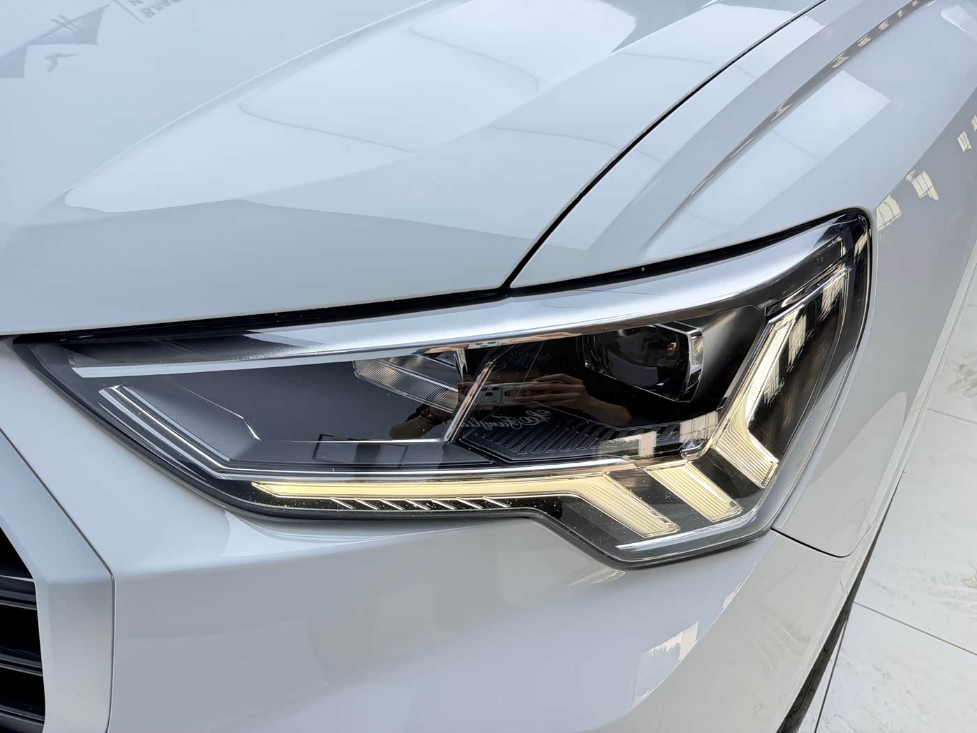 Audi Q3 1.4 л 2022 г. Белый, пробег 43000 км