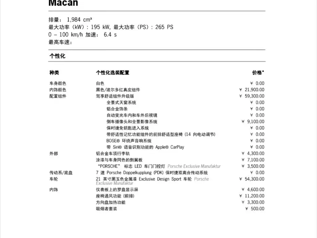 Porsche Macan 2022 Macan 2.0T