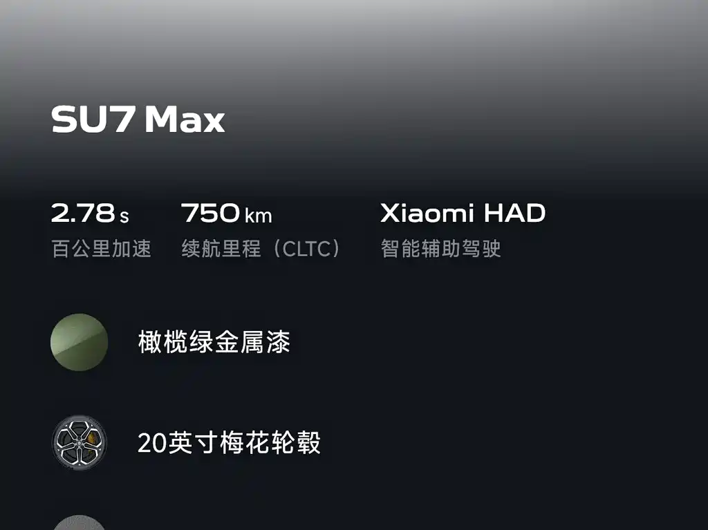 XIAOMI CAR XIAOMI SU7