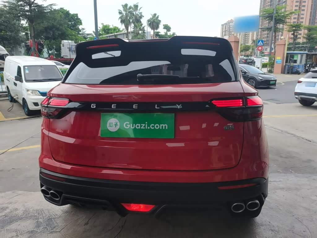 Geely Binyue 1.4 л 2022 г. красный/фиолетовый, пробег 25600 км