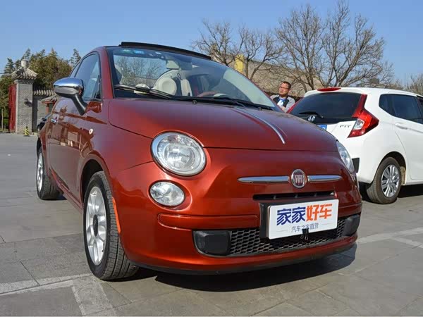 【图】北京二手菲亚特500 2012款 1.4l 时尚敞篷版_橙色_家家好车