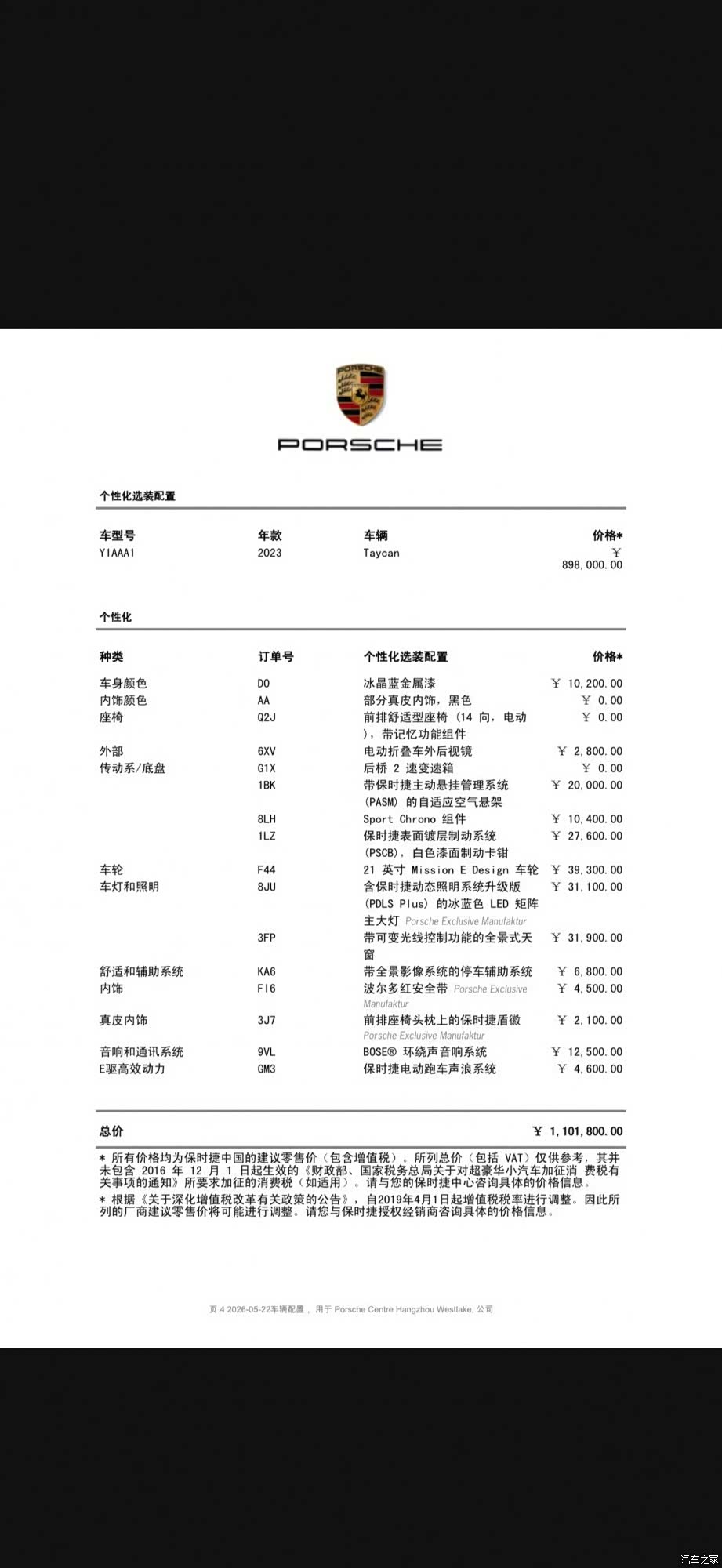 Porsche Taycan, 2024 2