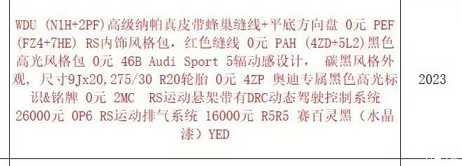 Audi RS, 2023 2