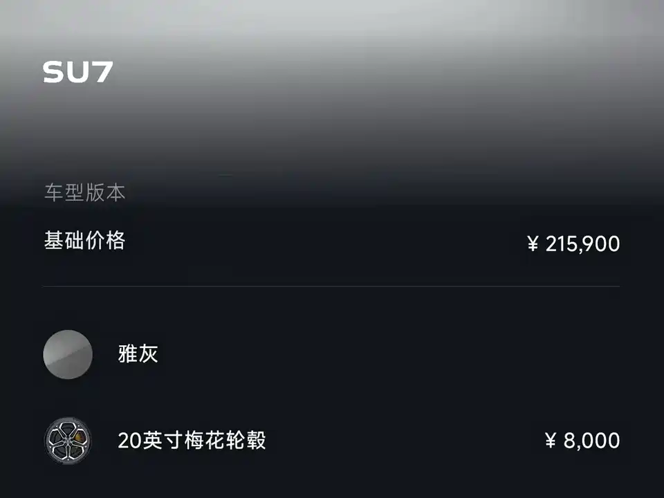Xiaomi Xiaomi SU7
